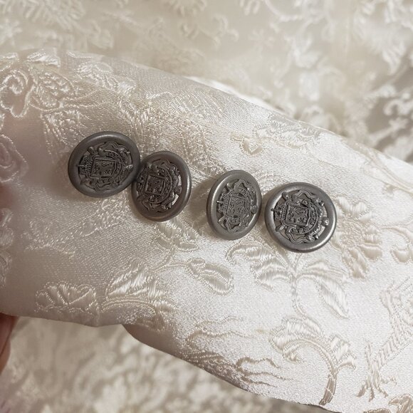 TALLIA Orange Men's Slim-Fit White Dragon Jacquard Dinner Jacket 42 R - Picture 11 of 16